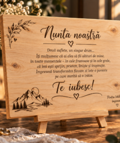 Alternative view of Tablou personalizat din lemn – Zi de naștere – 50 ani