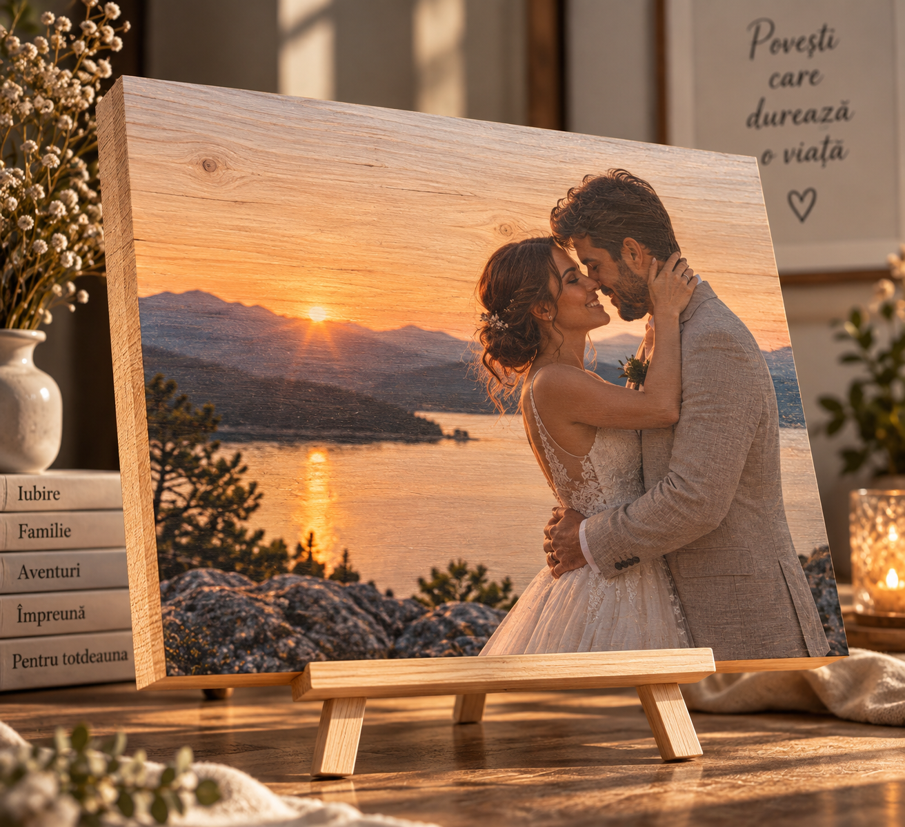Tablou personalizat din lemn – Zi de naștere – 50 ani