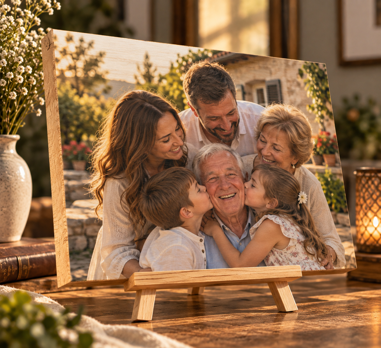Tablou personalizat din lemn – Zi de naștere – 70 ani
