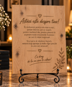 Tablou personalizat din lemn – Zi de nastere - imagine 6