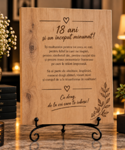 Tablou personalizat din lemn – Majorat – 18 ani – pentru fată - imagine 6