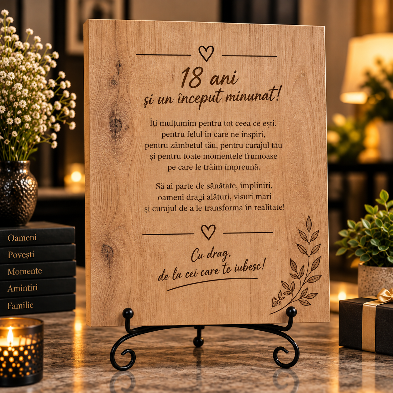 Tablou personalizat din lemn – Majorat – 18 ani – pentru fată - imagine 6
