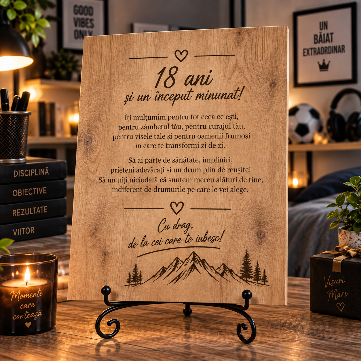 Tablou personalizat din lemn – Majorat – 18 ani – pentru băiat - imagine 2