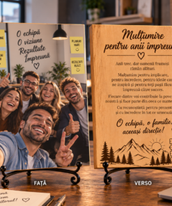 Tablou personalizat din lemn – Plecare din companie – Mulțumire pentru anii împreună