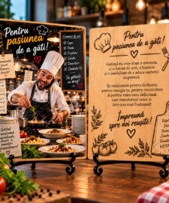 Cadou pentru bucătar – personalizat pentru bucătar – Tablou foto personalizat pe lemn