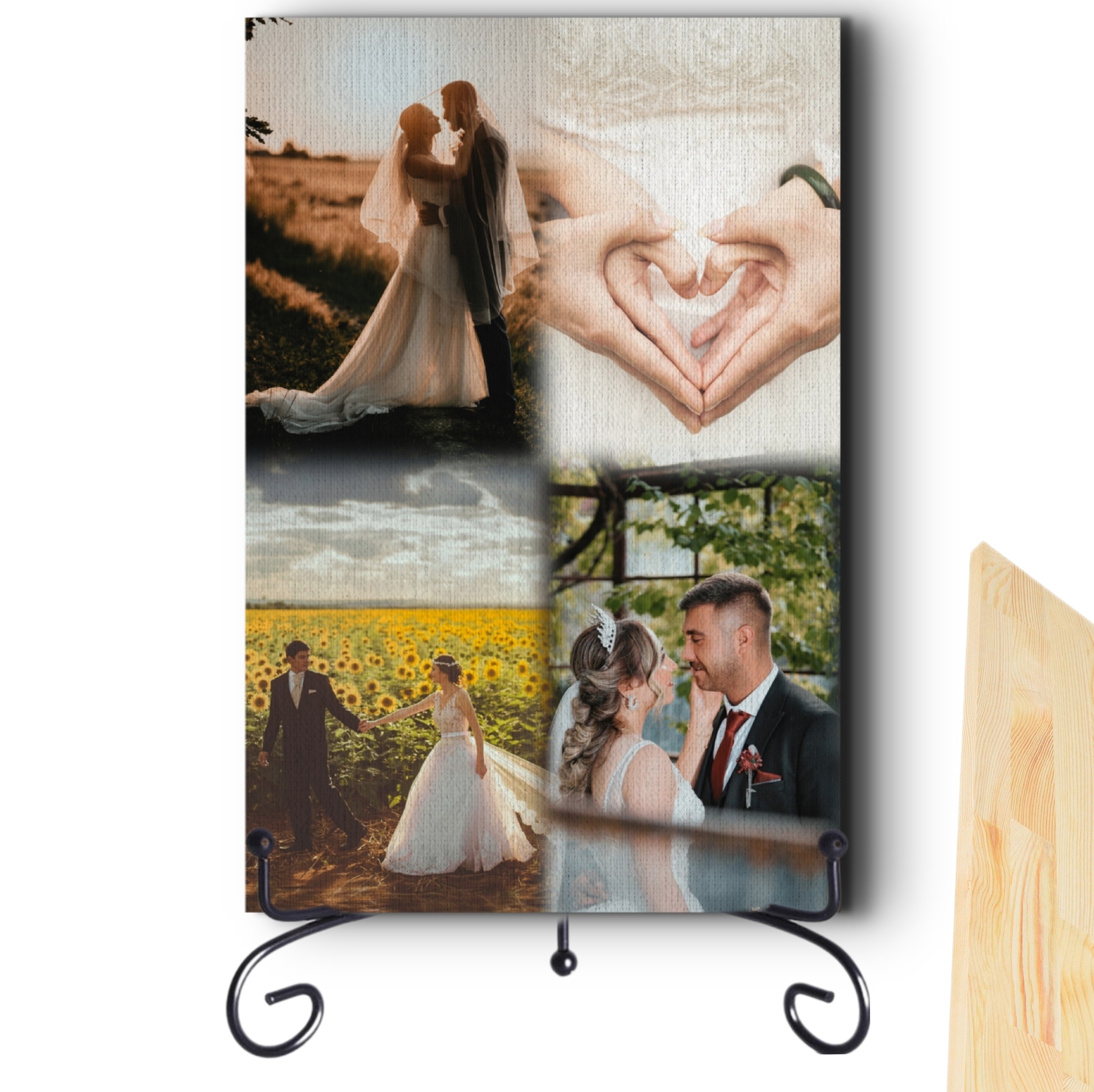 Colaj foto pe lemn personalizat – Brad - imagine 4