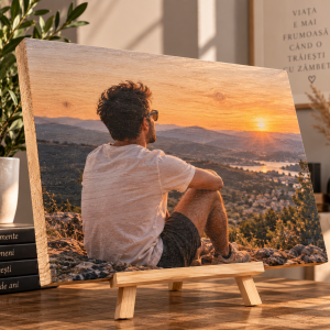 Cadou aniversare 30 ani – Poză pe lemn personalizată