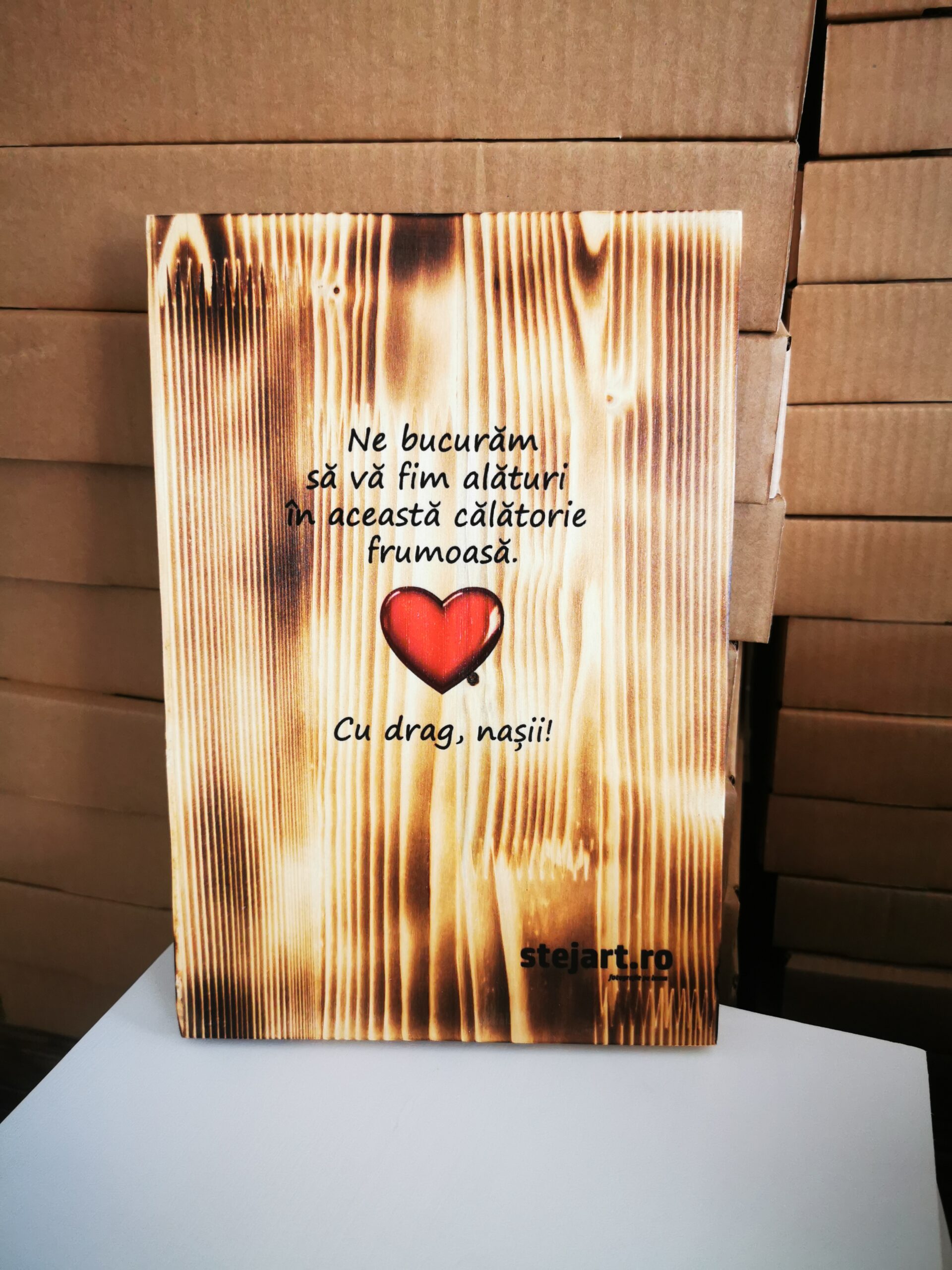 Colaj foto pe lemn personalizat – Lemn ars - imagine 4
