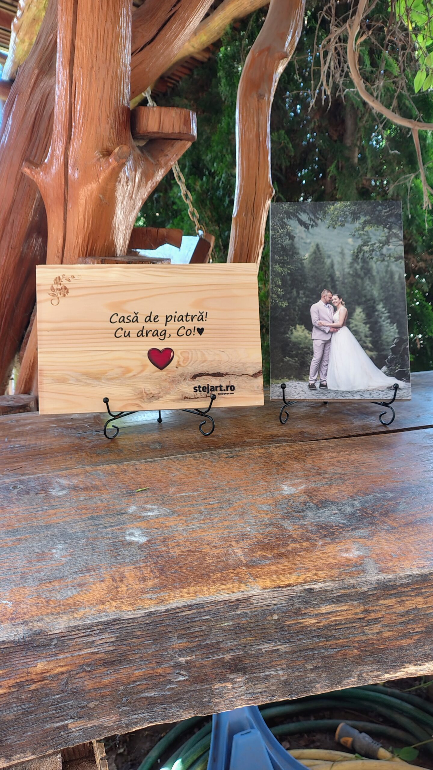 Poză pe lemn personalizată – Brad, Lemn ars sau Stejar - imagine 20