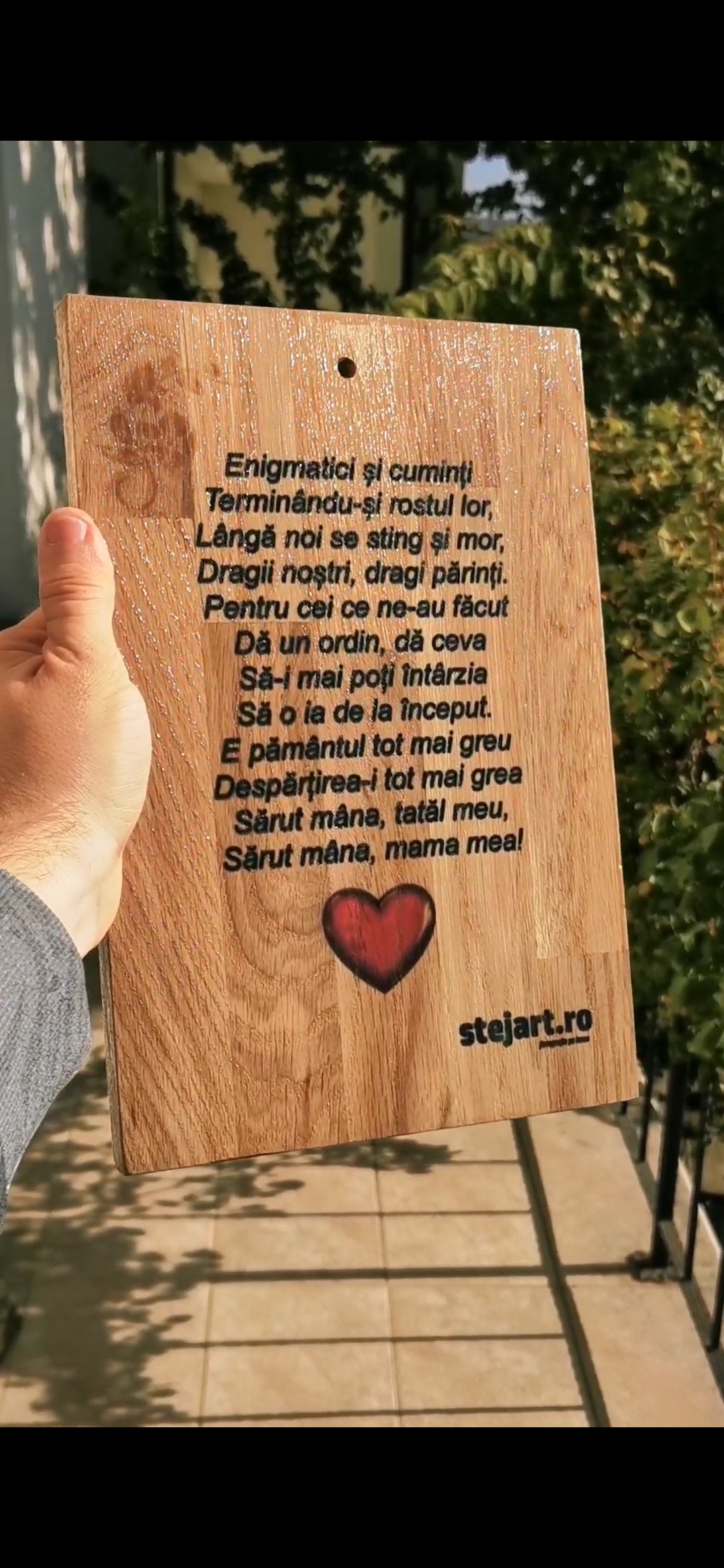 Poză pe lemn personalizată – Stejar - imagine 7