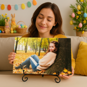 Fotografie pe lemn personalizată – Brad, Lemn ars sau Stejar