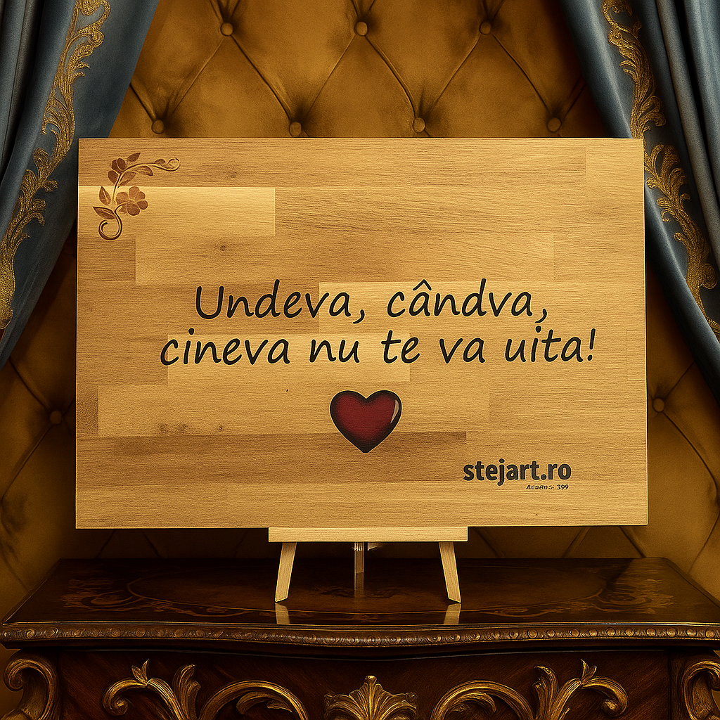 Poză pe lemn personalizată – Stejar - imagine 3