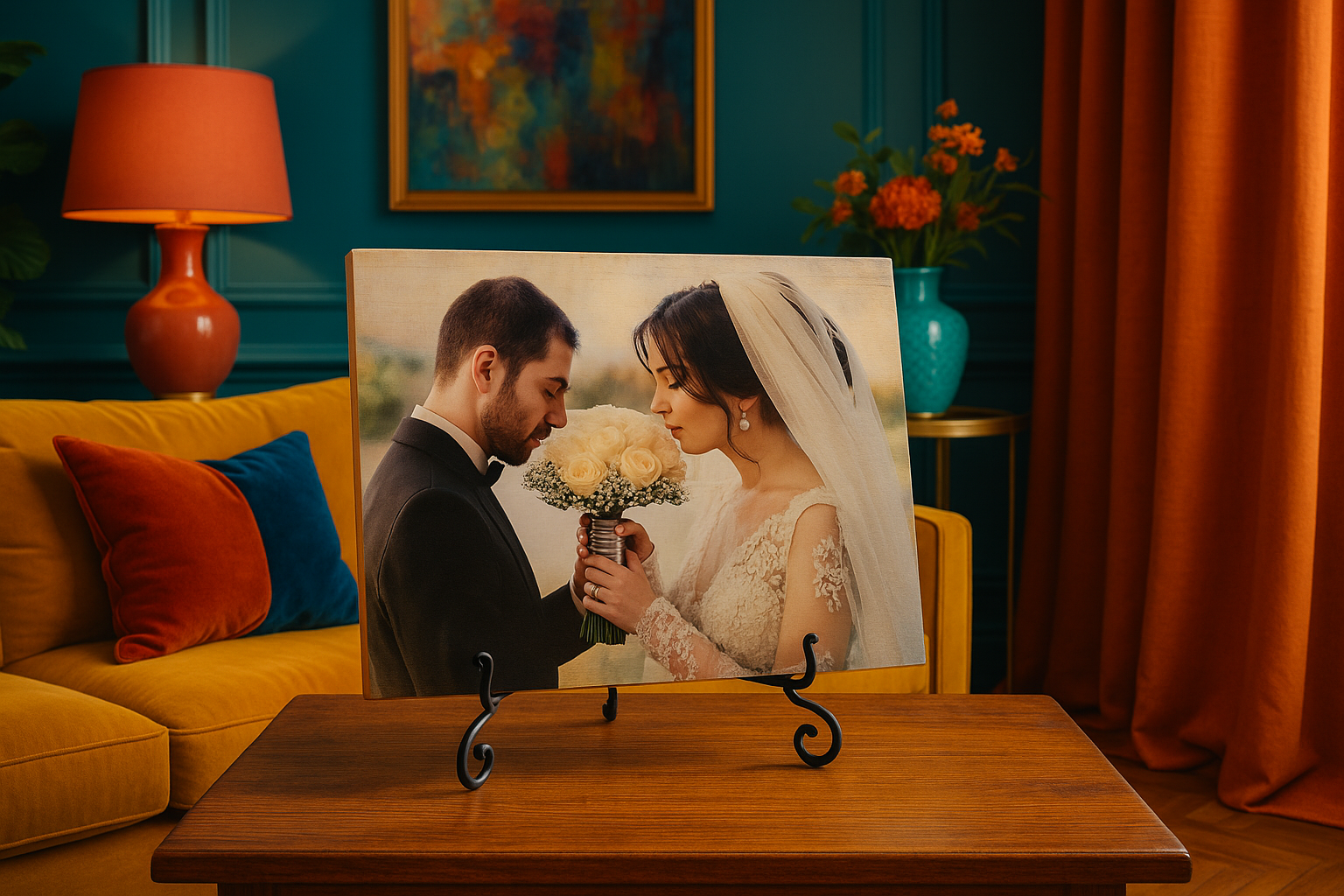 Poză pe lemn personalizată – Brad, Lemn ars sau Stejar - imagine 13
